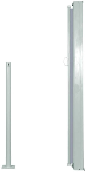 vidaXL Ausziehbare Seitenmarkise 120x300 cm Grau 45363