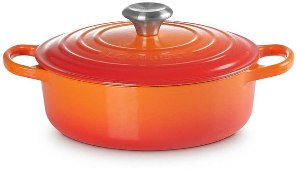Le Creuset Gourmet-Bräter Signature 30 cm Ofenrot - 29 bis 32 cm - Orange