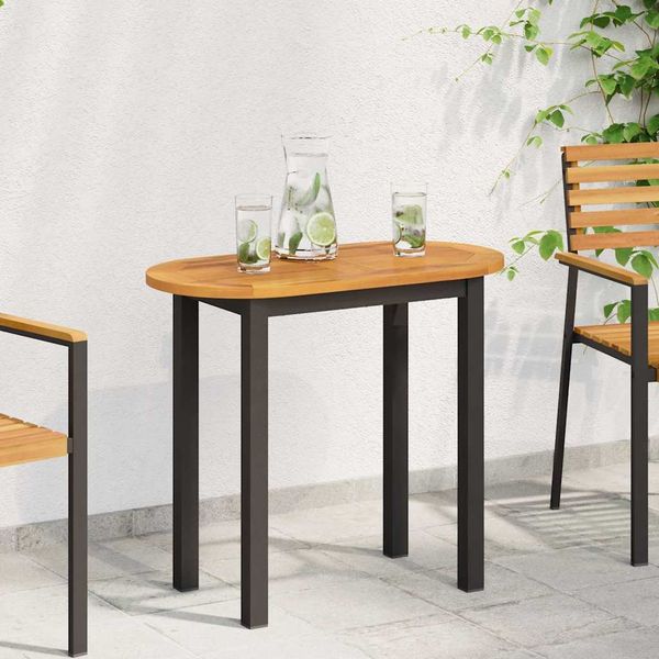 vidaXL Tischplatte Öl-Natur 80 x 40 x 2 cm Massivholz Akazie 4108098