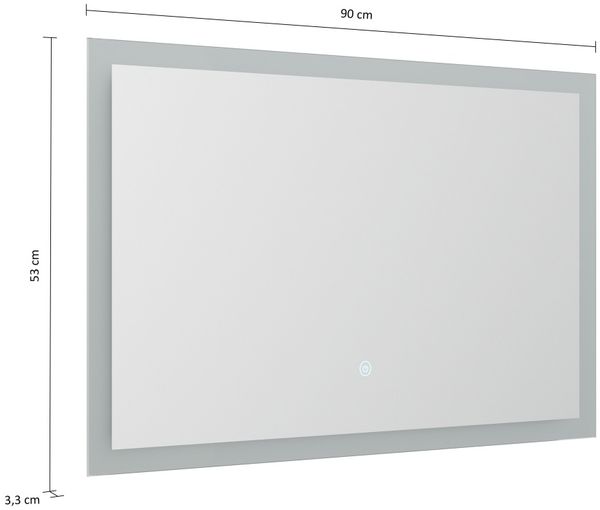 LED Spiegel 90x53 cm mit Touch Bedienung Bild 4
