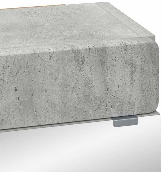 vidaXL Badezimmerspiegelschrank TULUM Beton Grau 60 x 16,5 x 78 cm 880364 Bild 9