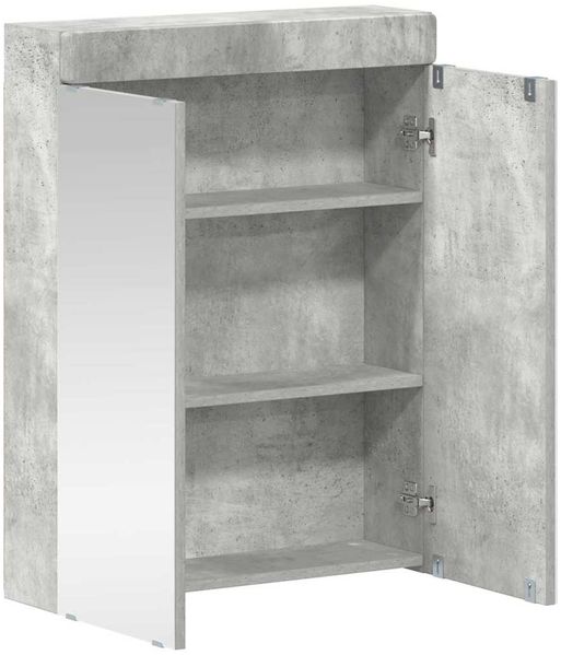 vidaXL Badezimmerspiegelschrank TULUM Beton Grau 60 x 16,5 x 78 cm 880364 Bild 5