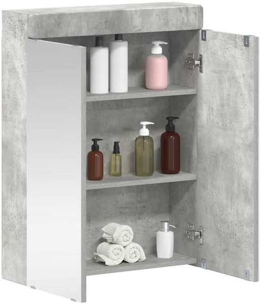 vidaXL Badezimmerspiegelschrank TULUM Beton Grau 60 x 16,5 x 78 cm 880364 Bild 3