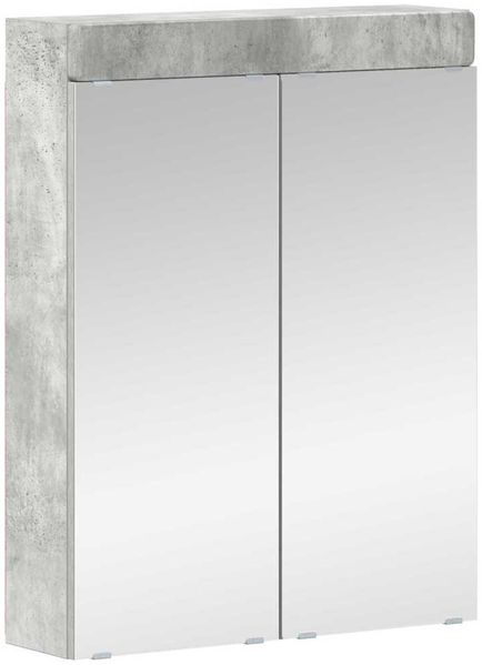 vidaXL Badezimmerspiegelschrank TULUM Beton Grau 60 x 16,5 x 78 cm 880364 Bild 2
