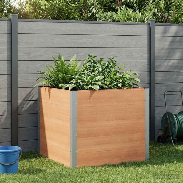 vidaXL Hochbeet Braun 100 x 100 x 91 cm 42038999