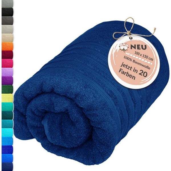 Lashuma Badetuch - XXL Handtuch London, Frottee (1-St), großes Badehandtuch - Duschtuch 100x150 cm für Damen & Herren