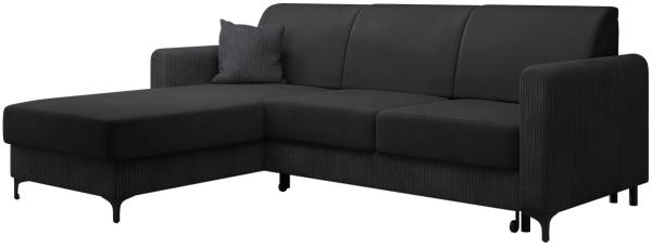 Ecksofa Segulo Cord (Farbe: Poso 135 + Kronos 07 + Poso 135)