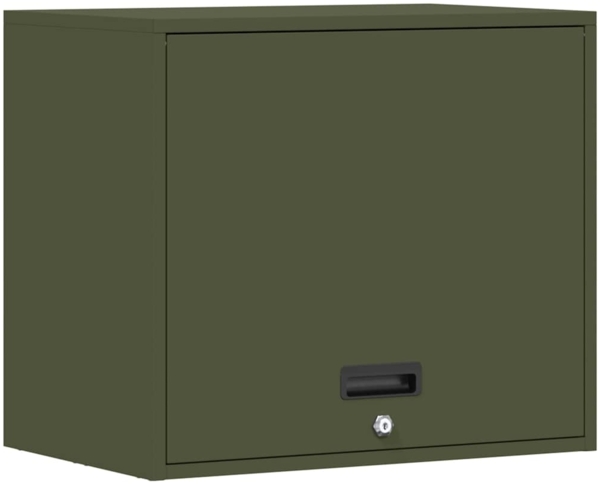 vidaXL Wandschrank für die Garage mit Gasdrucklift-Tür Olivgrün 883271