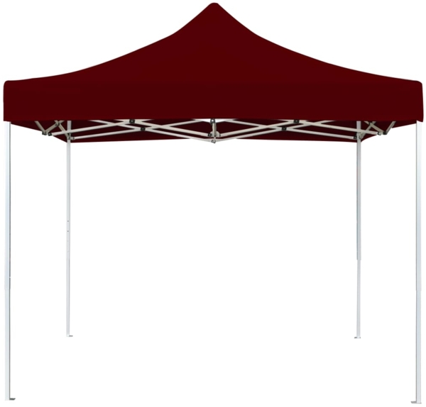 vidaXL Profi-Partyzelt Faltbar Aluminium 3×3 m Weinrot 45484