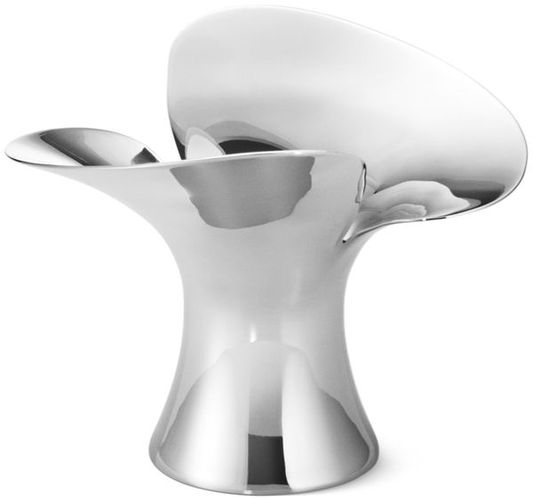 Georg Jensen Kerzenhalter 2-er Set Bloom Edelstahl