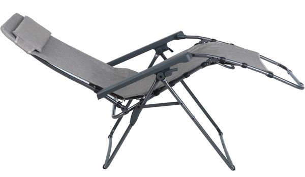 belsol EMILIA Relaxsessel verstell- & klappbarer Campingsessel hellgrau Bild 6