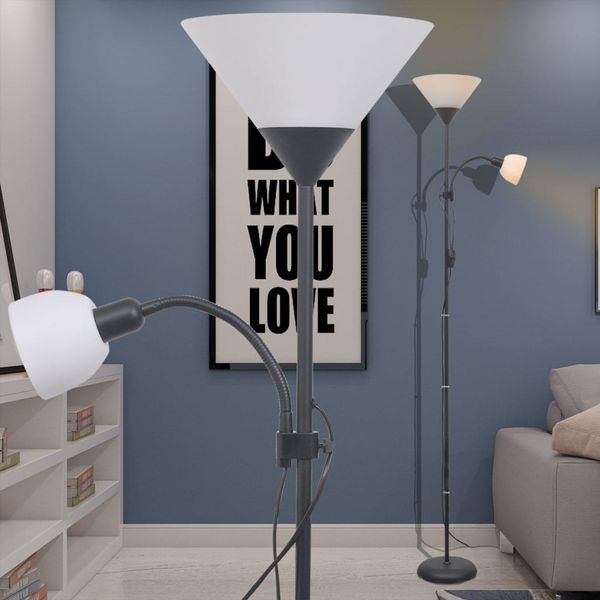 vidaXL Stehlampe Schwarz 242733