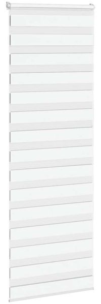 vidaXL Doppelrollo Weiß 85x230 cm Stoffbreite 80,9 cm Polyester 4014804 Bild 3