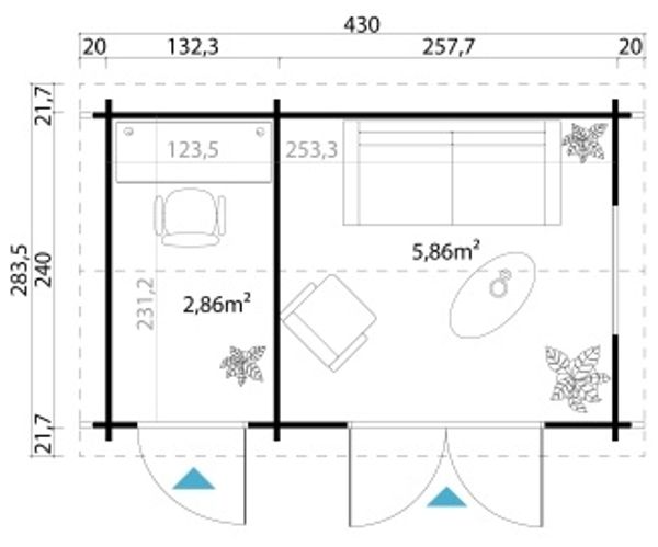 Lasita Gartenhaus Wrexham 1 : Osmo Carbongrau : Basic