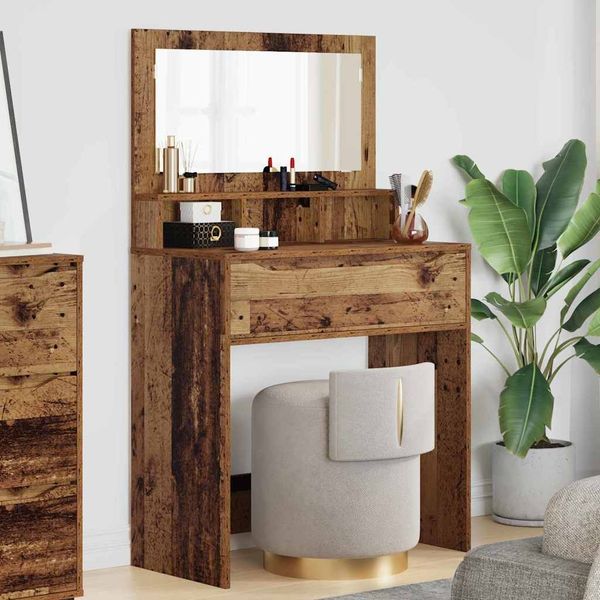 vidaXL Schlafzimmer-Frisiertische Altholz 80 x 39,6 x 135 cm 888985