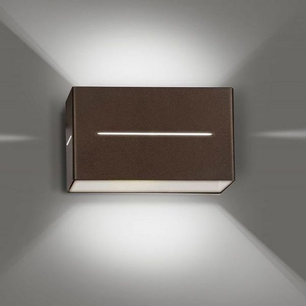 famlights Wandleuchte famlights, Wandleuchte Melvin aus Metall in Wenge G9 max. 20W