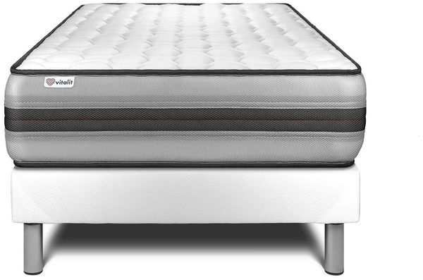Matratzenset VITAL POWER RECOVER 90 x 200 cm Bettrahmen Kit weiß