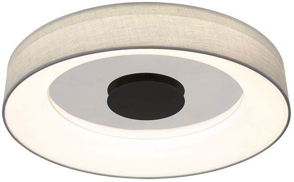 LED Deckenleuchte, Dimmbar, Lautsprecher, Textil, D 46,8cm Bild 6