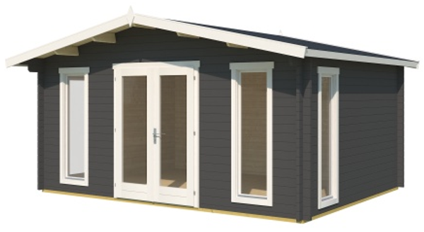 Lasita Maja Gartenhaus Elgin 44 ISO Gartenhaus aus Holz Holzhaus mit 44 mm Wandstärke Blockbohlenhaus mit Montagematerial Bild 15