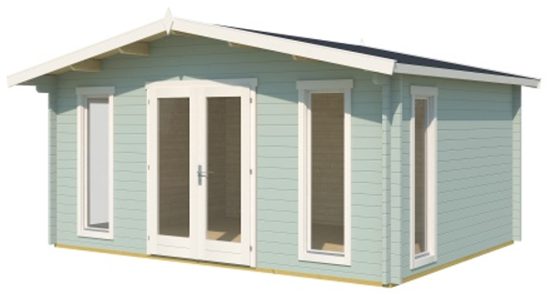 Lasita Maja Gartenhaus Elgin 44 ISO Gartenhaus aus Holz Holzhaus mit 44 mm Wandstärke Blockbohlenhaus mit Montagematerial Bild 17