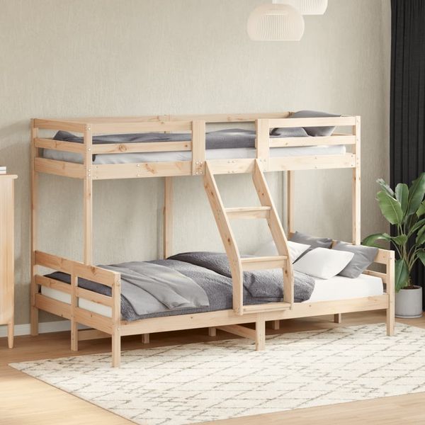 vidaXL Etagenbett 80x200/120x200 cm Massivholz Kiefer 3207161
