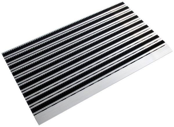 Floordirekt Fußmatte Profi Brush Slim, 50x80 cm, Schmutzfangmatte, rechteckig, Höhe: 14 mm, Extra flach
