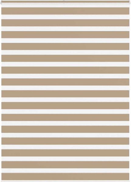 vidaXL Doppelrollo Sandbraun 165x200 cm Stoffbreite 160,9 cm Polyester 4014586