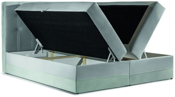 99rooms Hugo Boxspringbett Velours JASMINE 200x200 cm Braun Bild 2