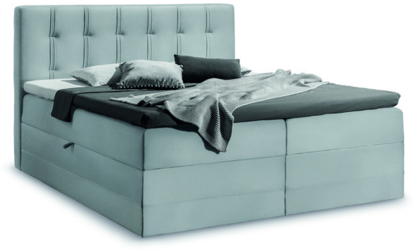 99rooms Hugo Boxspringbett Velours JASMINE 200x200 cm Braun Bild 6