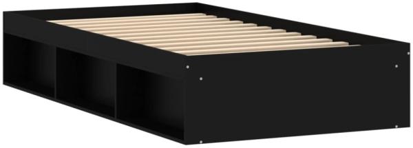 vidaXL Bettgestell Schwarz 90x190 cm 3203839 Bild 5