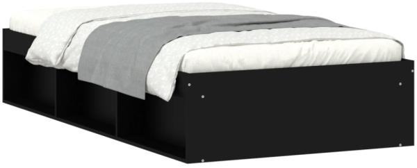 vidaXL Bettgestell Schwarz 90x190 cm 3203839 Bild 6