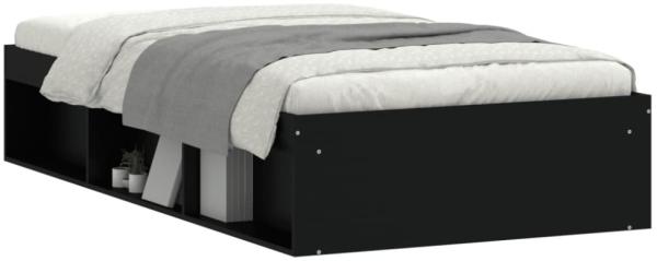 vidaXL Bettgestell Schwarz 90x190 cm 3203839 Bild 11