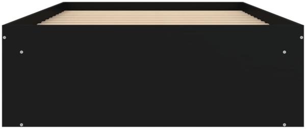 vidaXL Bettgestell Schwarz 90x190 cm 3203839 Bild 2