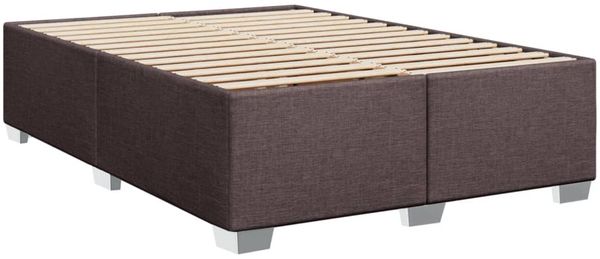 vidaXL Boxspringbett mit Matratze Dunkelbraun 160x200 cm Stoff 3288249 Bild 8