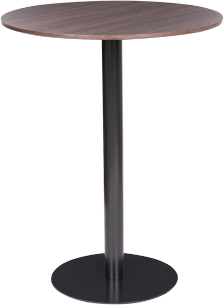 Stehtisch MORELLA Schwarz Dunkelbraun 80 cm 80 cm