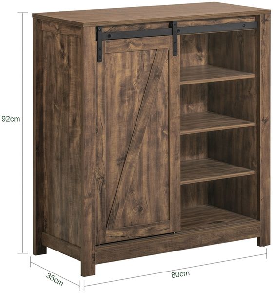 SoBuy FSB59-N Schuhschrank, Spanplatte, Papierfurnier, Dunkelbraun, 80 x 91 x 35 cm Bild 3