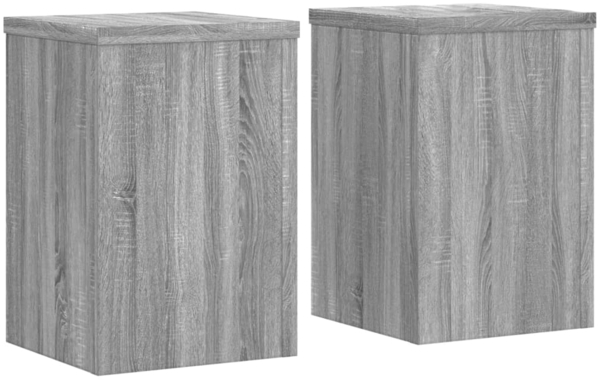 vidaXL Pflanzenständer 2 Stk. Grau Sonoma 25x25x35 cm Holzwerkstoff 852911