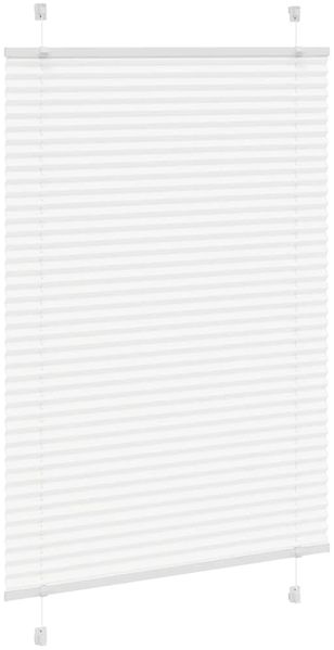 vidaXL Plissee Weiß 100x150 cm Stoffbreite 99,4 cm Polyester 4015500 Bild 3