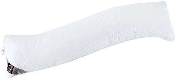SEI Design Seitenschläferkissen 40x130 cm WELLE - in natürlicher S-Form, 1 Stück, 1-tlg, Schwangerschaftskissen Stillkissen