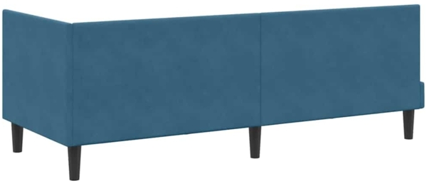 vidaXL Eckbettgestell mit Kopfteil Blau 80 cm x 200 cm Stoff 42016407 Bild 6