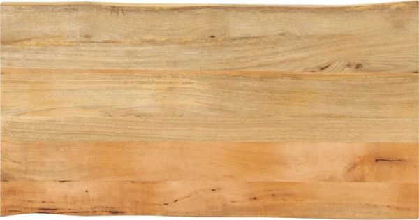 vidaXL Tischplatte mit Baumkante 110x60x3,8 cm Massivholz Mango 370743