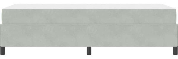 vidaXL Bettrahmen mit Matratze Hellgrau 90 x 190 cm Stoff 3399030 Bild 6