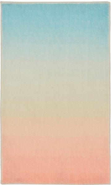 Gino Falcone Badematte Ariella GF-152, Höhe 7 mm, rutschhemmend beschichtet, fußbodenheizungsgeeignet, Polyester, rechteckig, Badteppich, bedruckt, modernes Design, Farbverlauf, weich & kuschelig