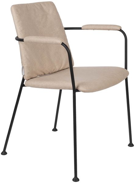 Armlehnstuhl FAB BEIGE mit perforierten Kunstleder von ZUIVER