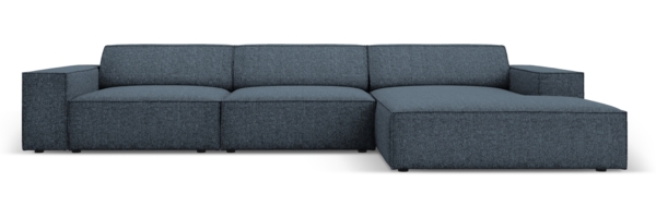 Micadoni Ecksofa Jodie 4-Sitzer Rechts Chenille Haga Königsblau