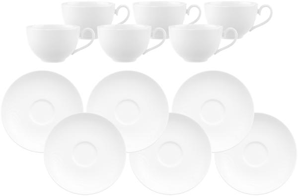 Villeroy & Boch Royal Kaffeetasse mit Untertasse 260 ml 6er Set
