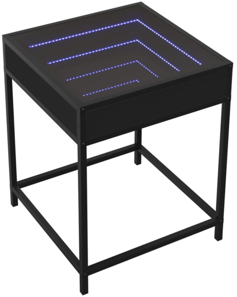 vidaXL Couchtisch mit Infinity-LED Schwarz 40x40x51 cm 847672 Bild 2