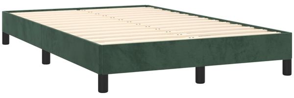 vidaXL Boxspringbett mit Matratze & LED Dunkelgrün 120x190 cm Samt 3270156 Bild 7