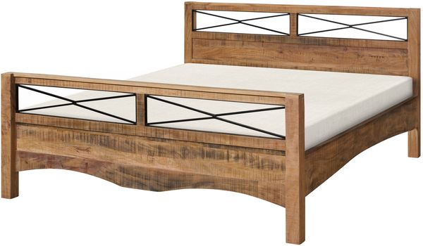 Bett Akazie 200x200x100 natur versiegelt NATURE OF SPIRIT #348
