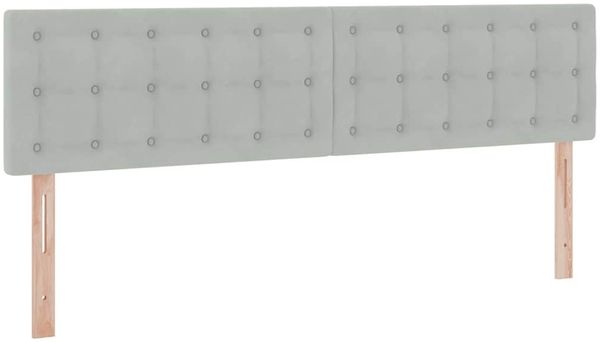 vidaXL LED-Speicherbett mit Matratze Hellgrau 160 x 200 cm Samt 3371523 Bild 10